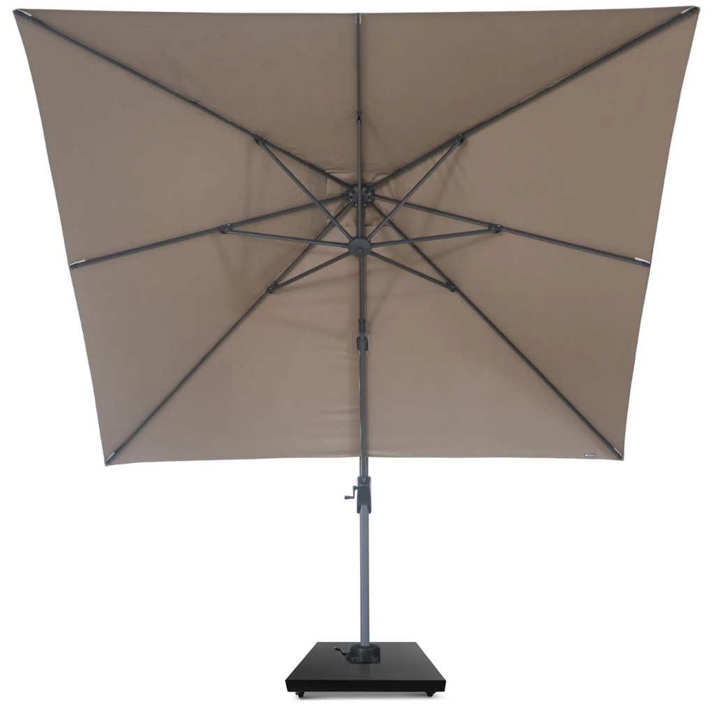 Zweefparasol 3x3m S1 (excl. voet) Taupe-naturel-bruin Camello Diego
