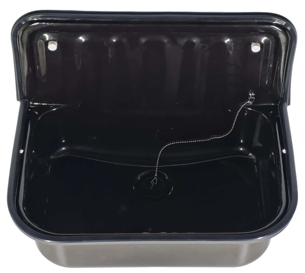 Best Design Suula uitstortgootsteen 50x33cm zwart