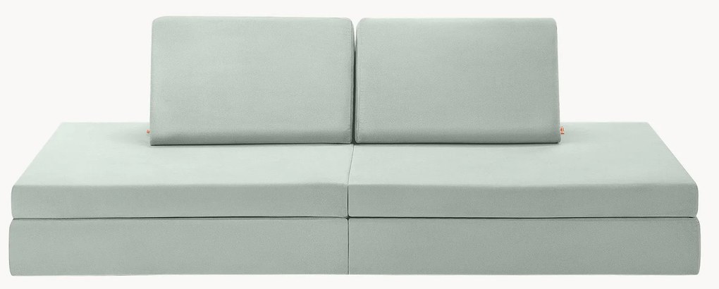 Modulaire kinderbank Mila van fluweel, handgemaakt