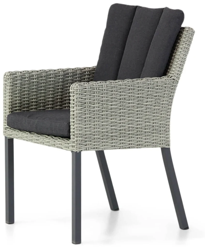 Tuinset 4 personen 155 cm Wicker Grijs Garden Collections Oxbow/Young