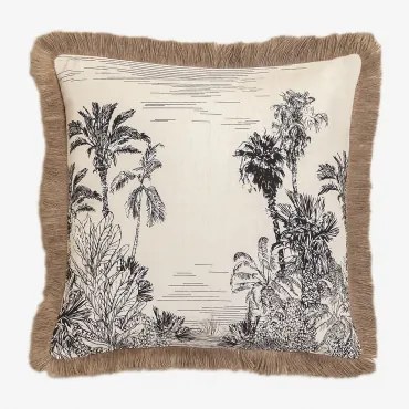 Vierkant Kussen 45x45 Cm Van Katoen Diwas A - Sklum