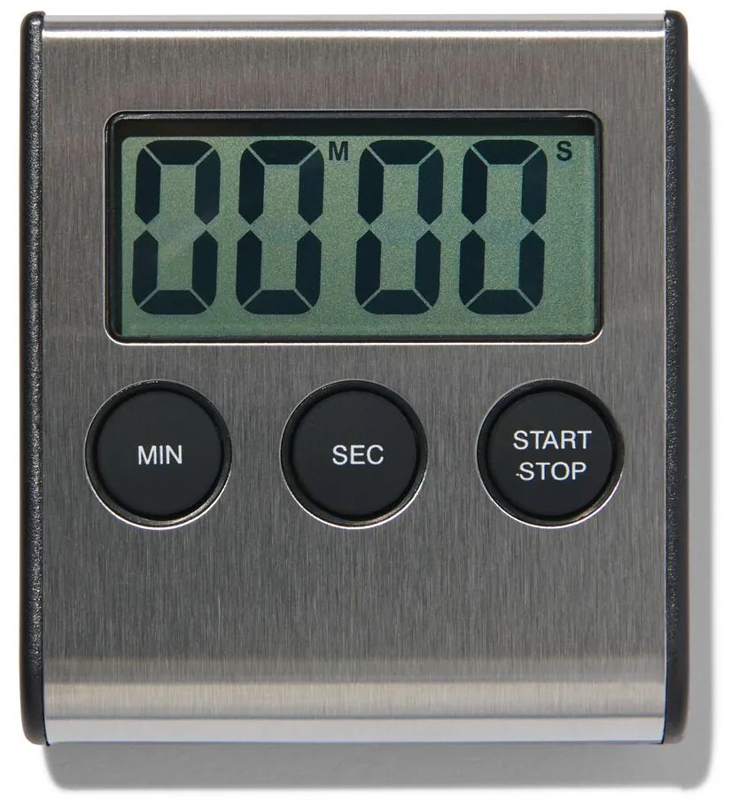 HEMA Kookwekker Digitaal Magnetisch Rvs (zilvergrijs)