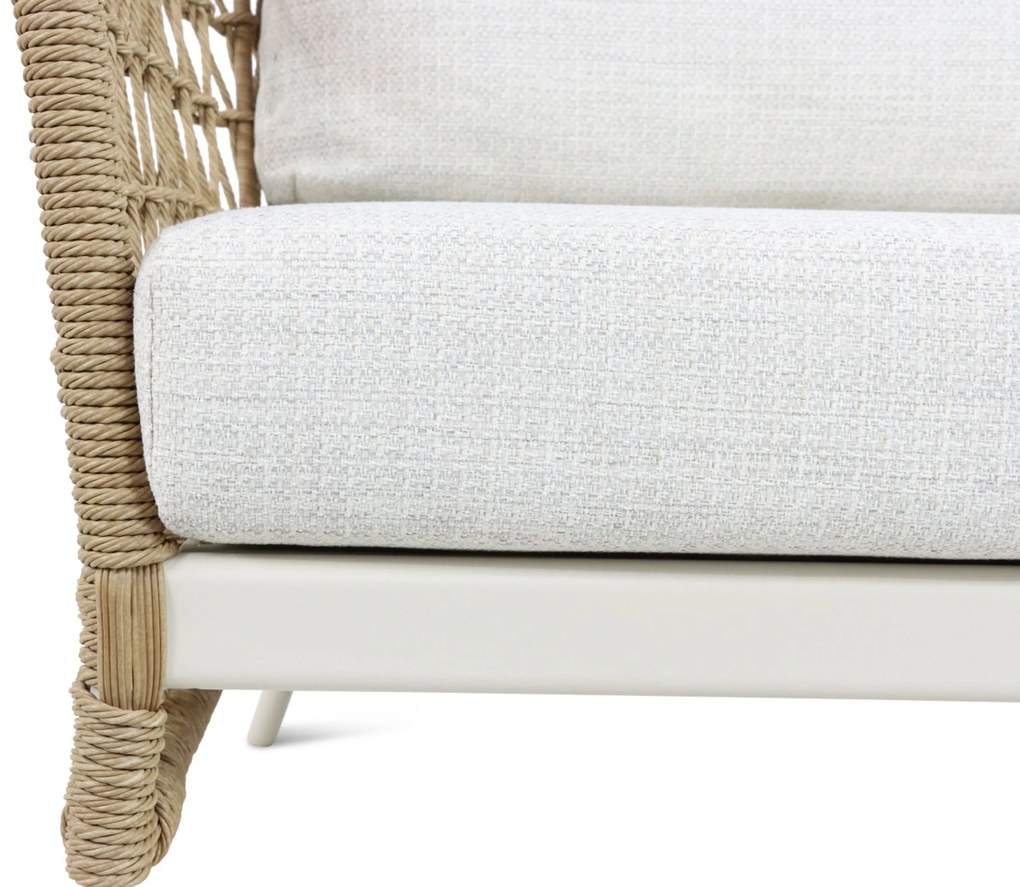 Hoek loungeset 6 personen Aluminium/Wicker Taupe Coco Bali