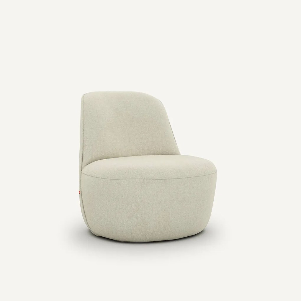 Draaifauteuil in chambray linnen, Rosebury
