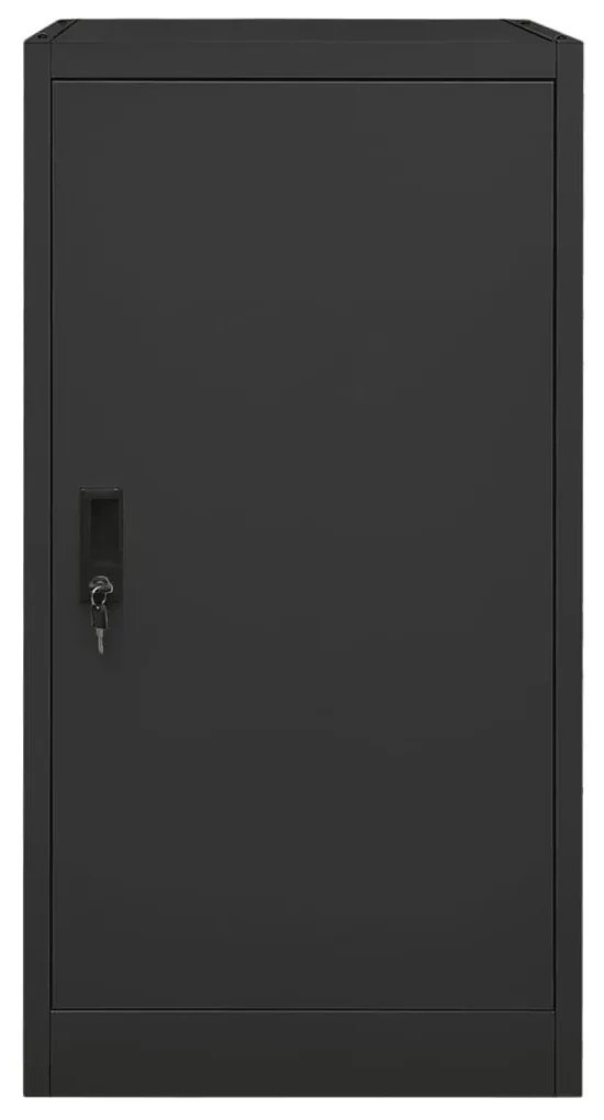 vidaXL Zadelkast 53x53x105 cm staal antracietkleurig