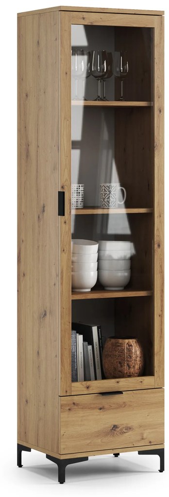 Kast LANA 07 Eiken Artisan - 1-DEURS KAST MET LA