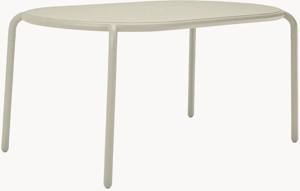 Ovale tuintafel Toní met parasolgat, in verschillende formaten