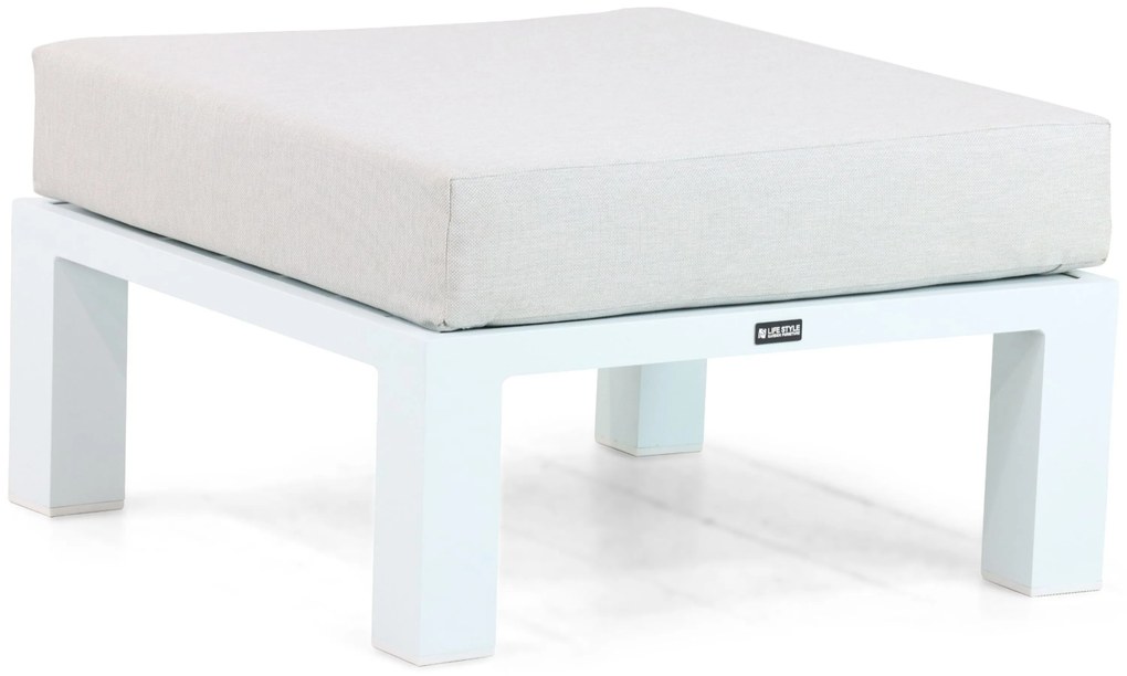 Hoek loungeset 5 personen Aluminium Wit Lifestyle Garden Furniture Luca