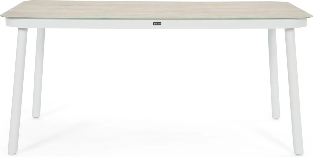 Tuinset 4 personen 160 cm Kunststof Wit Domani Furniture Toscano/Tavano