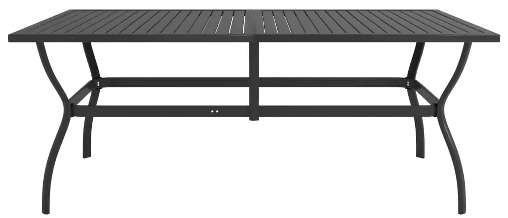 vidaXL Tuintafel 190x80x72 cm staal antraciet