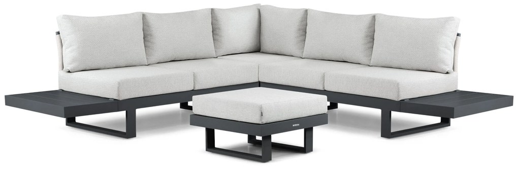 Hoek loungeset 5 personen Aluminium Grijs  Lifestyle Garden Furniture Lorenzo