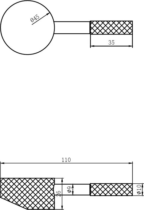 Saniclear Exclusive Curved hendel voor inbouw wastafelkraan en staande badkraan (SK21866 en SK22983)