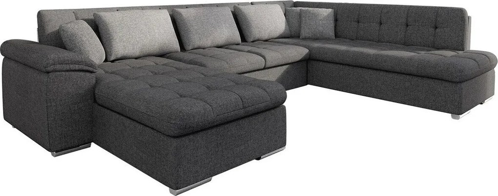 Hoekbank Comfivo Gemma IV, Aanwezig, Aanwezig, 348x205x76cm, 144 kg, Poten: Kunststof