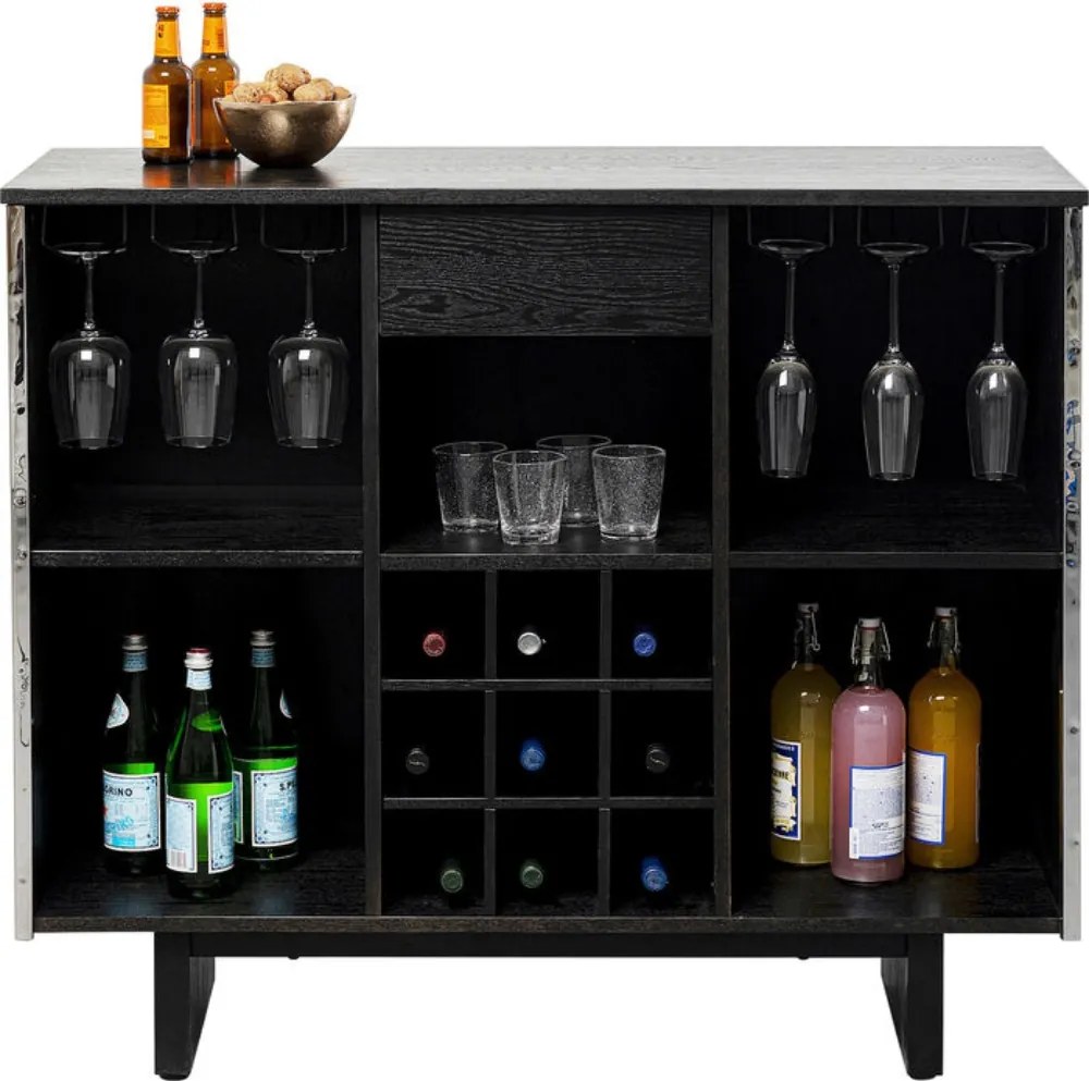 Kare Design Caldera Chroom Design Thuisbar - 120x48x105cm.