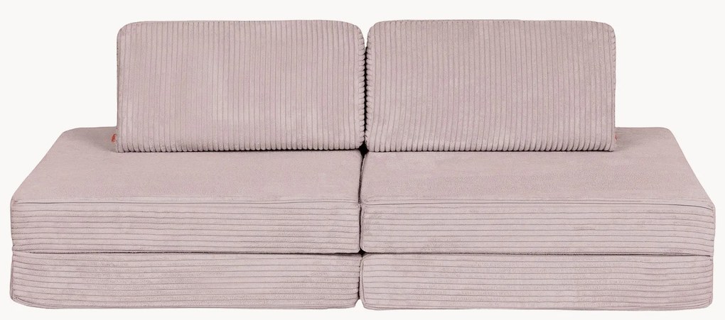 Handgemaakte modulaire corduroy speelbank voor kinderen Mila