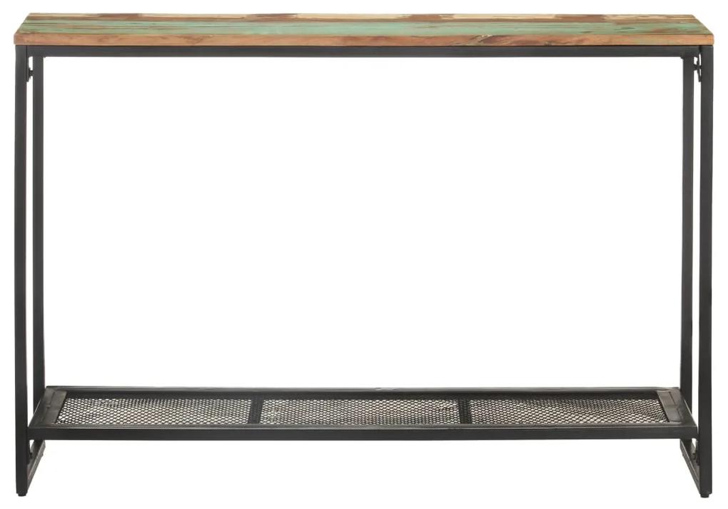 vidaXL Wandtafel 110x35x75 cm massief gerecycled hout
