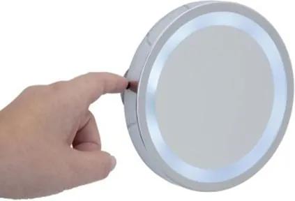 Cosmeticaspiegel Wenko Brolo 11.5cm Chroom Geintegreerde LED Verlichting
