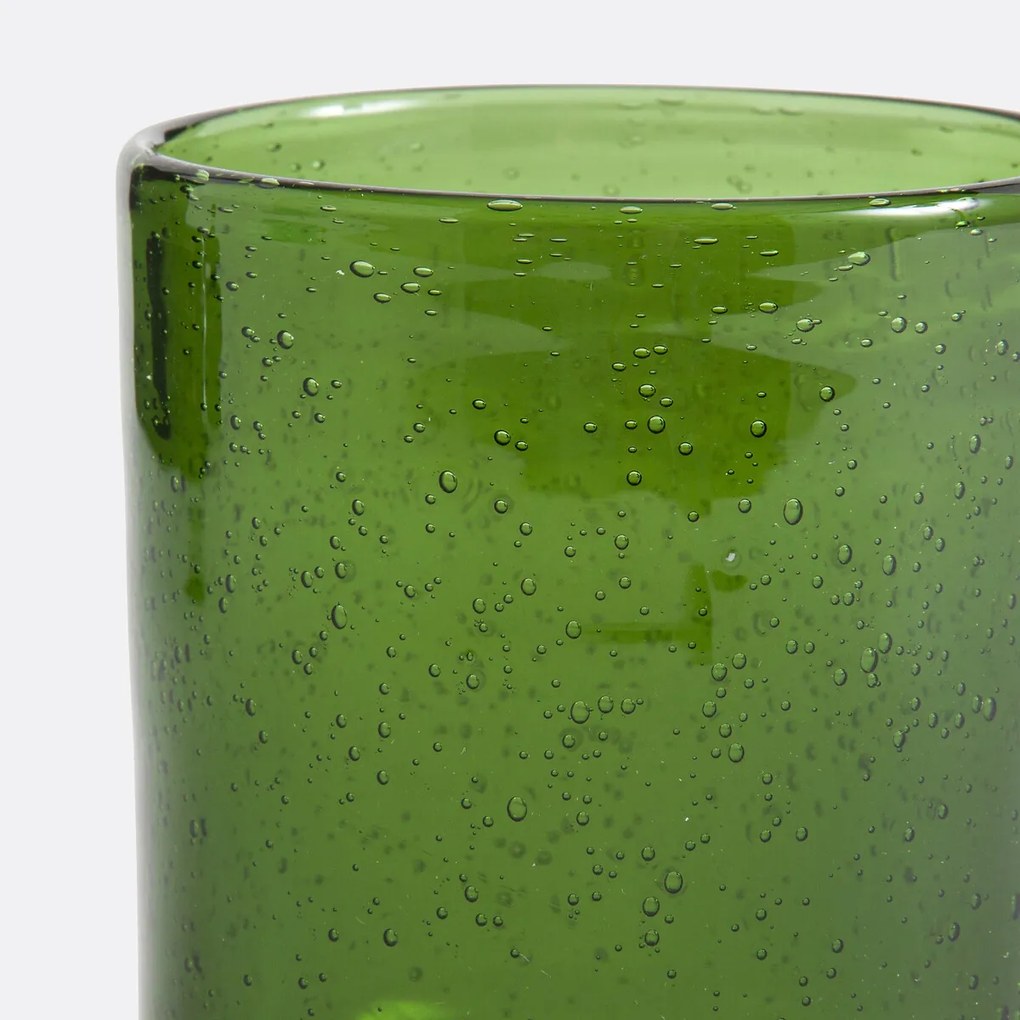 Set van 6 glazen bekers met bubbels, Faraji