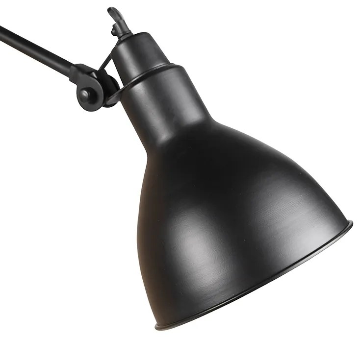 Smart wandlamp zwart verstelbaar incl. Wifi A60 - Wye