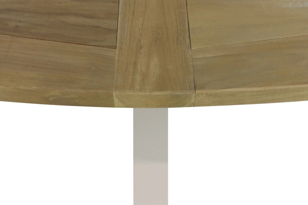 Dining Tuintafel 240 x 120 cm Aluminium/teak Taupe Brookline
