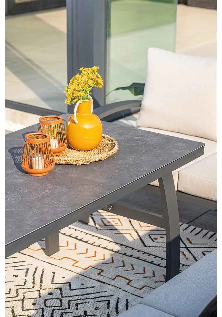 Garden Impressions Cameron lounge dining set 3-delig links - desert sand