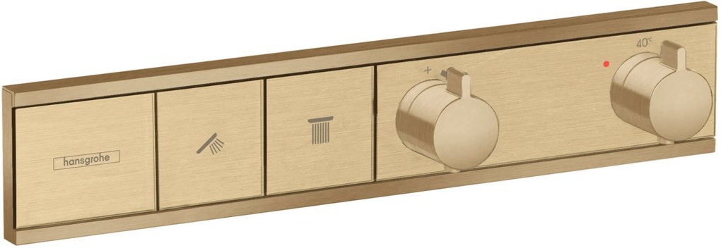 Hansgrohe RainSelect Thermostaat Afbouwdeel voor 2 Functies Brushed Bronze