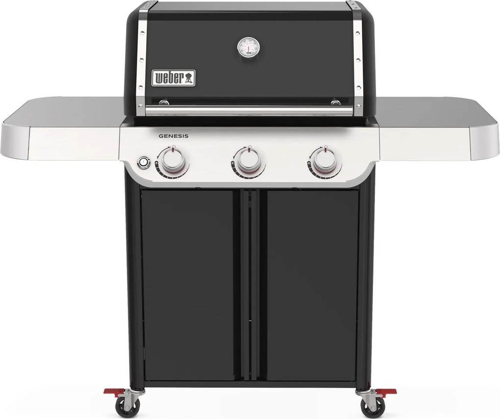 Weber Genesis E-315 LP Gasbarbecue Zwart - Drie Branders, Flavorizer Bars en Vetopvangsysteem voor de Ultieme BBQ Ervaring