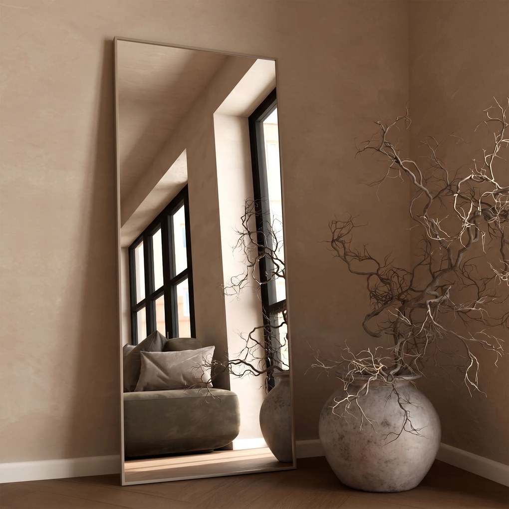 Rechthoekige Spiegel Beige - 85x190cm