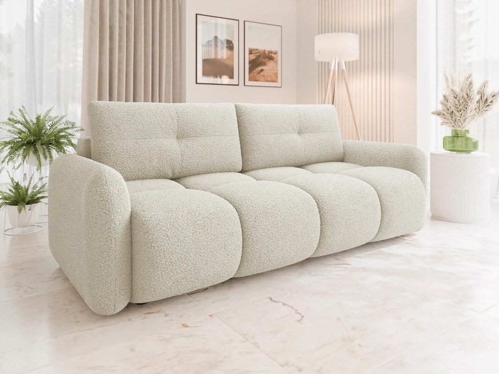 Slaapbank Clinton 100, Aanwezig, 94x232x121cm, 89 kg, Poten: Kunststof