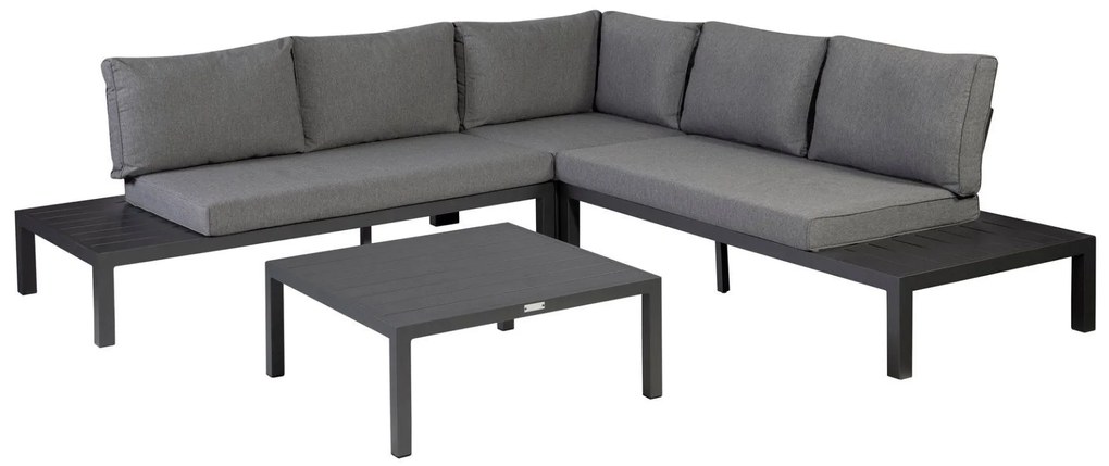 Exotan Hoek Loungeset - La Vida - Antraciet - Aluminium - Exotan
