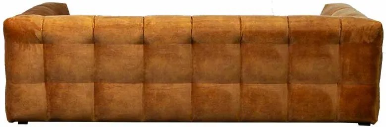 3 zitsbank - Sfär - velours Adore cognac 28