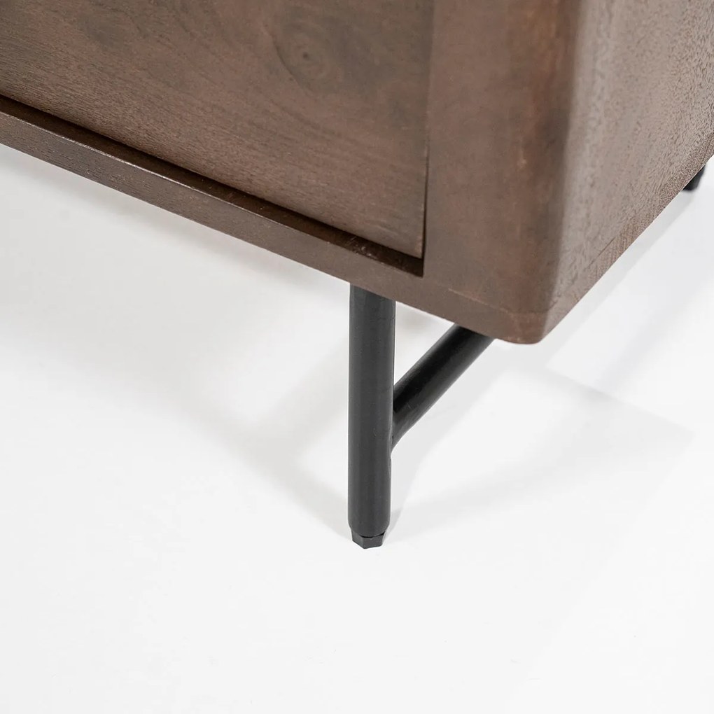 Tv-meubel Met Travertin Blad 170 Cm - 170x40x52cm.