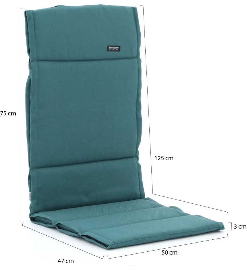 Madison Fiber tuinkussens hoog 125x50cm