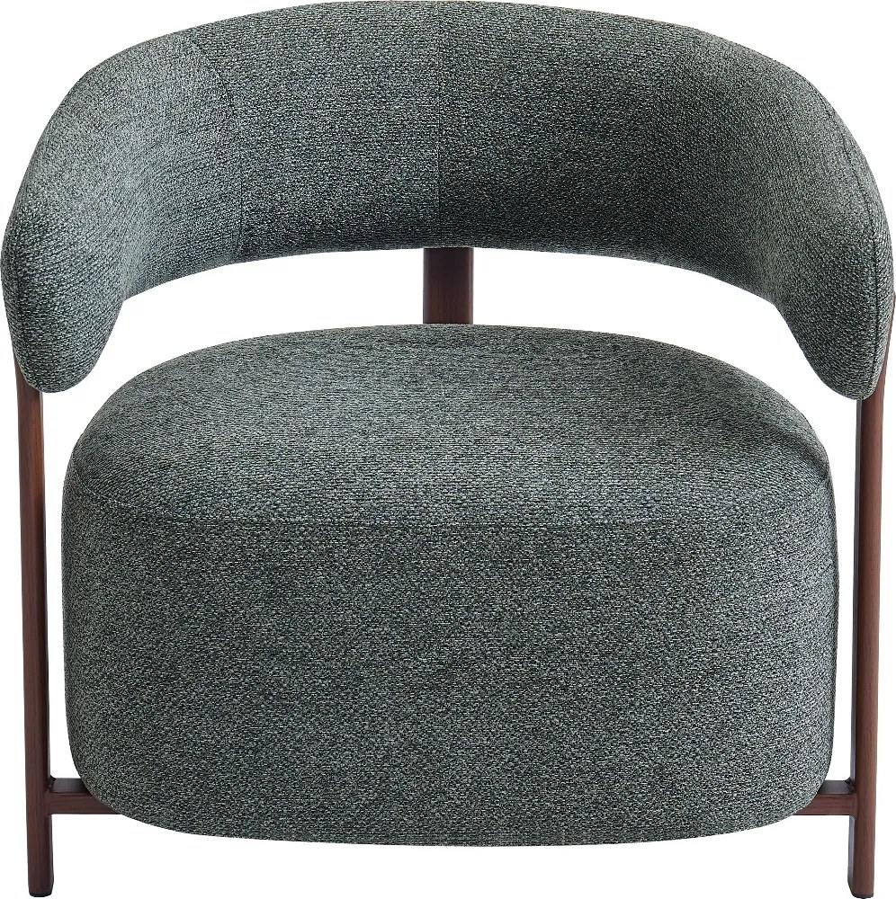 Groene Fauteuil Met Ronde Rugleuning