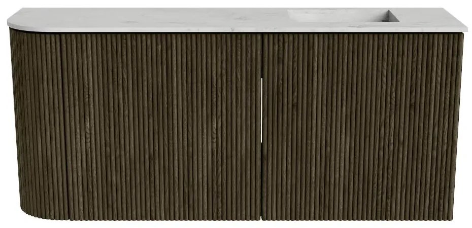 Mondiaz Joya DLux 90cm toiletmeubel ronding links shadow met wastafel faye rechts zonder kraangat opalo