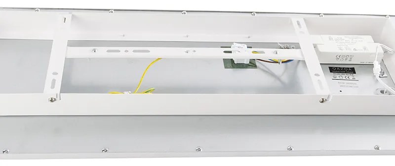 Modern LED paneel staal 80 cm incl. LED - Liv