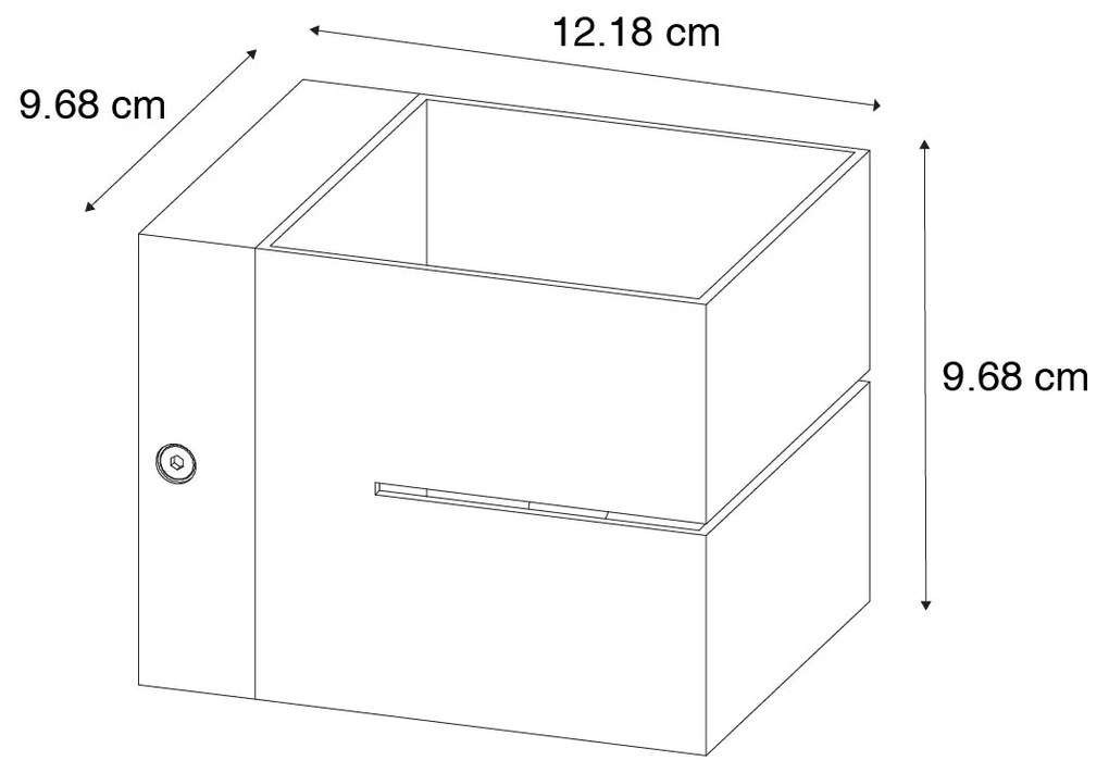 Set van 4 smart wandlampen donkerbrons 9,7 cm incl. Wifi G9 - Transfer Groove