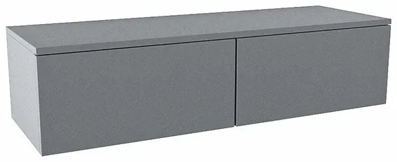 Mondiaz ALAN MODULE Wastafelonderkast - 120x41x30cm - 2 lades - push to open - Plata A45292Plata