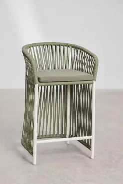 Pakket Van 2 Sophie Hoge Krukken Leger Groen – Koel & ↑65 Cm - Sklum