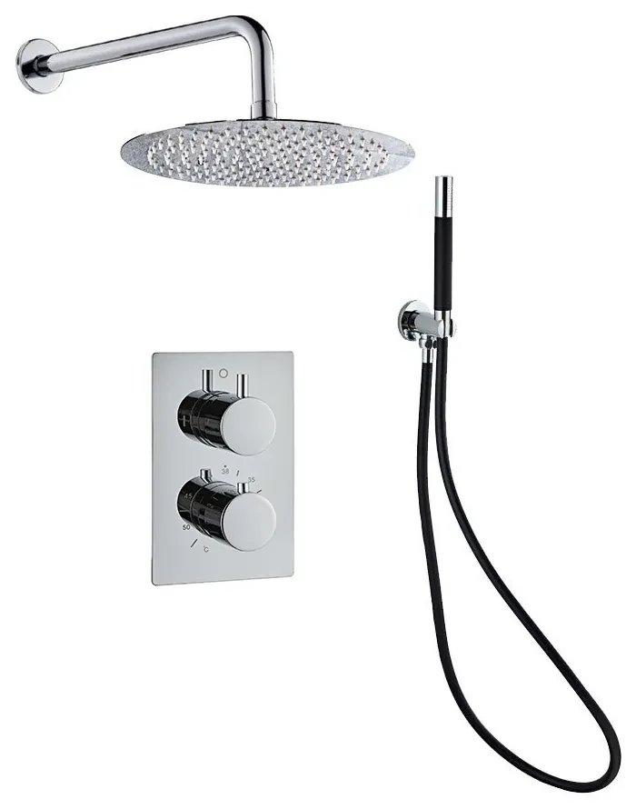 Saniclear Talpa Pro inbouwregendouche 20cm met wandarm chroom