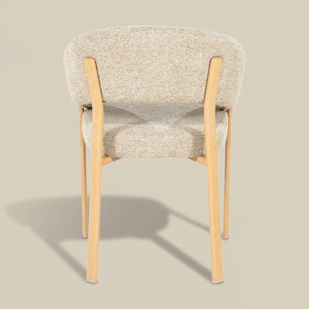 Eetkamerstoel Met Houten Poten Naturel
