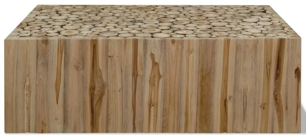 vidaXL Salontafel 90x50x30 cm echt teakhout