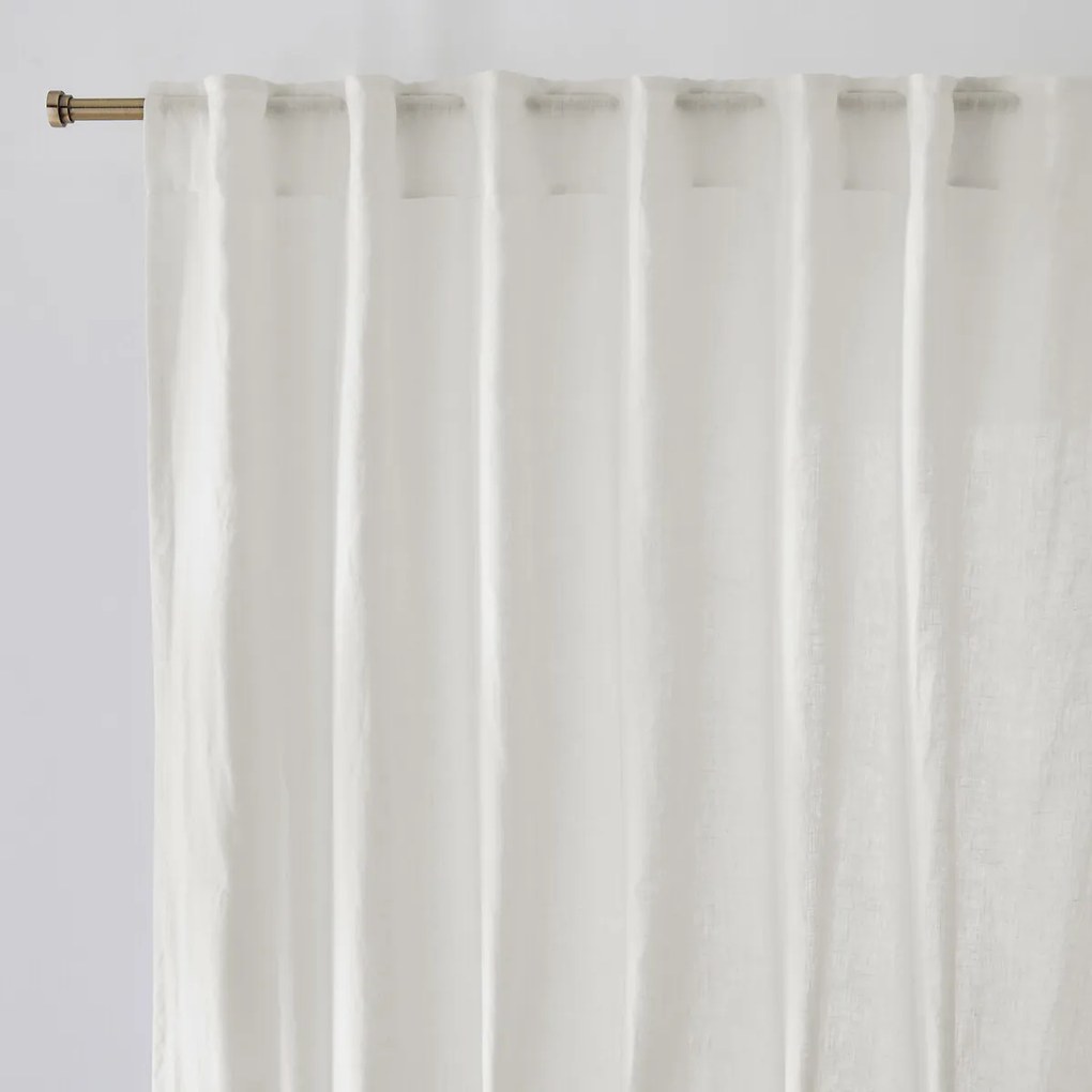 Gewassen linnen gordijn met verborgen lussen Onega