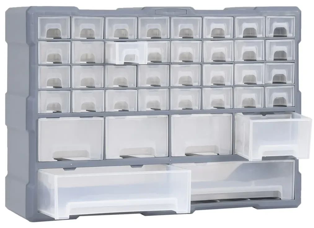 vidaXL Organiser met 40 lades 52x16x37,5 cm