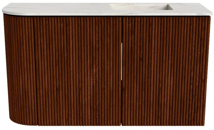 Mondiaz Joya DLux 70cm toiletmeubel ronding links ruby met wastafel faye rechts zonder kraangat ostra