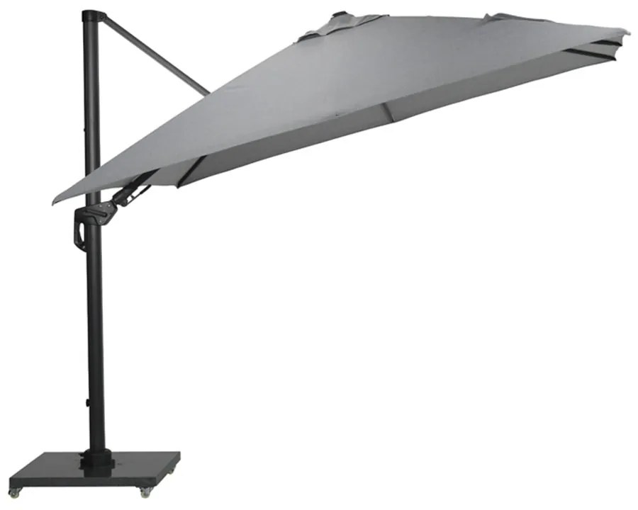 Garden Impressions Zweefparasol Hawaii Deluxe 300x300 - donker grijs - licht grijs