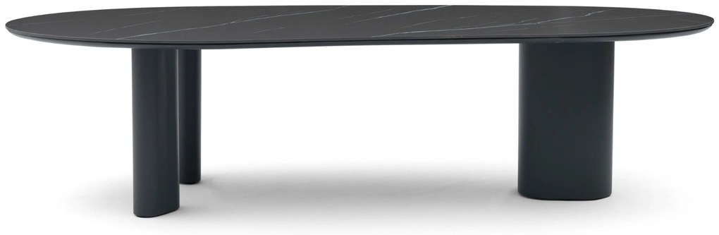 Dining Tuintafel 300 x 120 cm Aluminium/Ceramic stone Grijs Weave