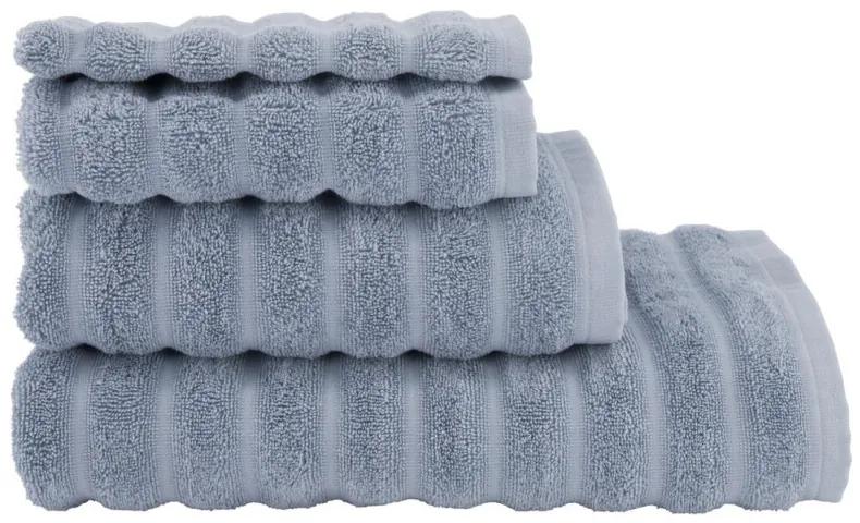 Handdoek Zware Kwaliteit Structuur Donkergrijs Blauw (blauw)