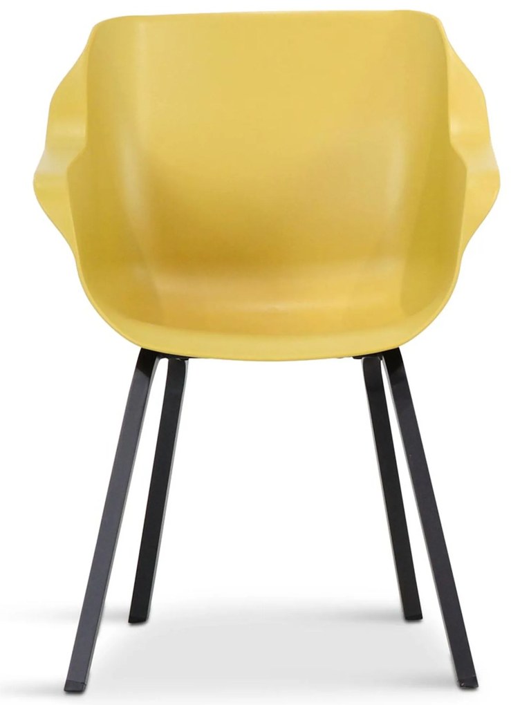 Tuinstoel Kunststof Geel Hartman Sophie Element  curry yellow - met gratis kussen