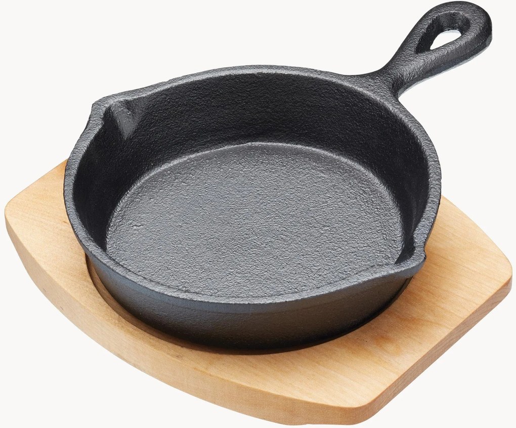 Braadpan Artesà van gietijzer met serveerblad